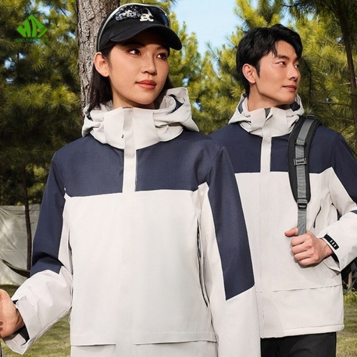 May Áo Khoác Đồng Phục Cao Cấp, Giá Rẻ, Theo Yêu Cầu 119 Ao khoac dong phuc mau trang kem phoi xanh navy dam (1)