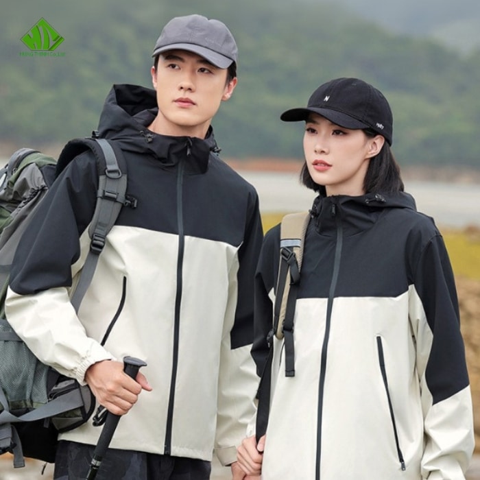 May Áo Khoác Đồng Phục Cao Cấp, Giá Rẻ, Theo Yêu Cầu 129 Ao khoac dong phuc mau trang phoi den 1