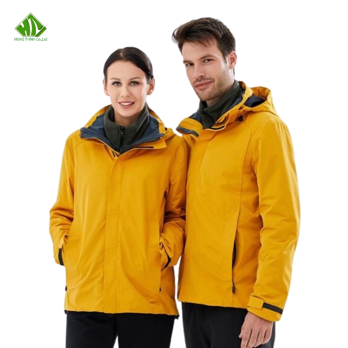 Ao khoac dong phuc mau vang dam