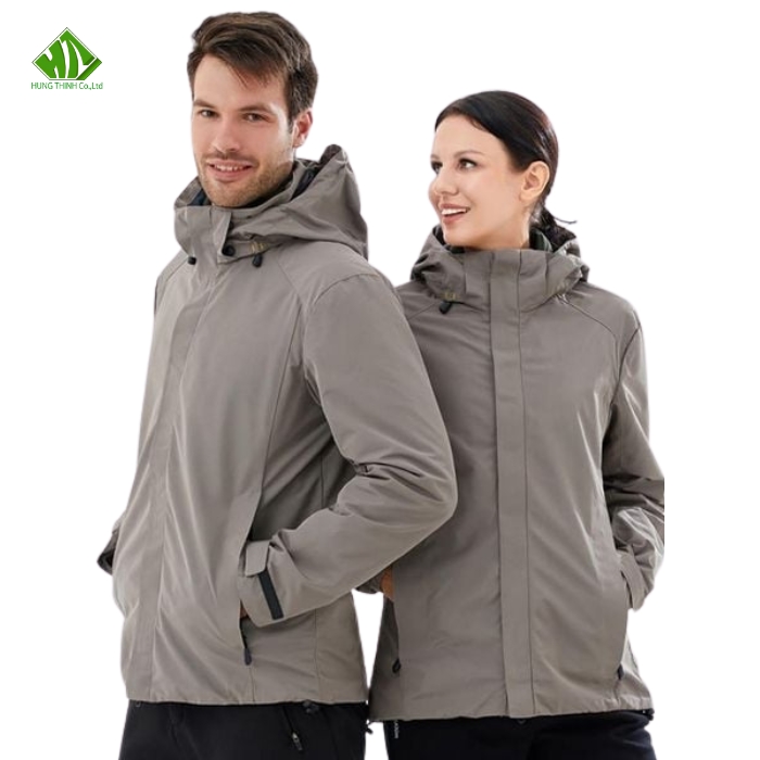 Ao khoac dong phuc mau xam nau