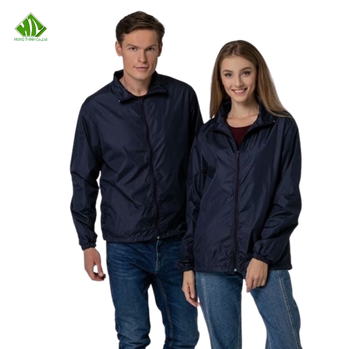 Ao khoac dong phuc mau xanh den