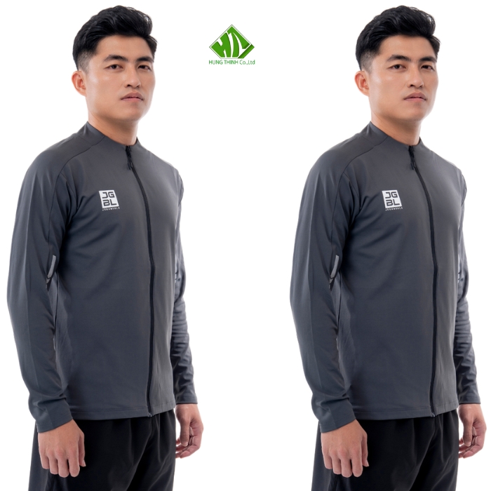 Ao khoac gio the thao mau xam dam