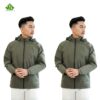 Áo khoác gió thể thao màu xanh rêu 1 Ao khoac gio the thao mau xanh reu
