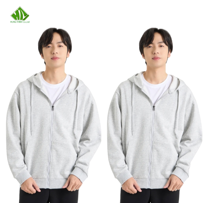 Ao khoac ni mau ghi sang