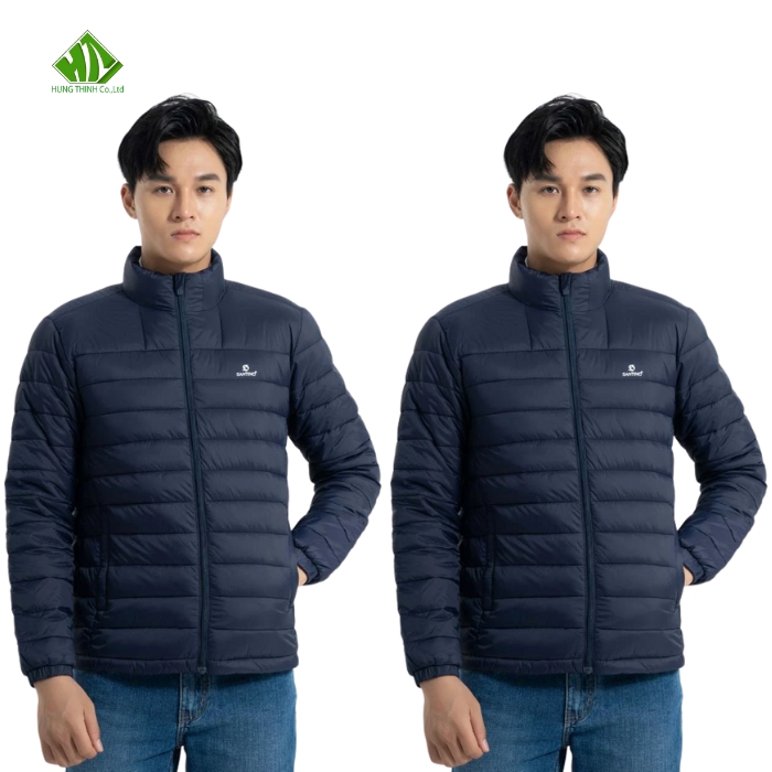 Ao phao mau xanh den