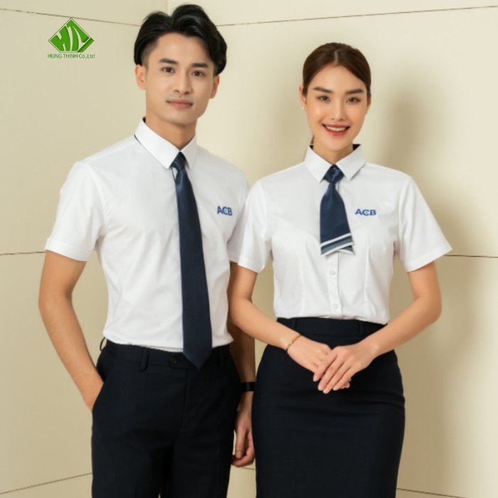 Ao so mi dong phuc ACB mau trang (1)