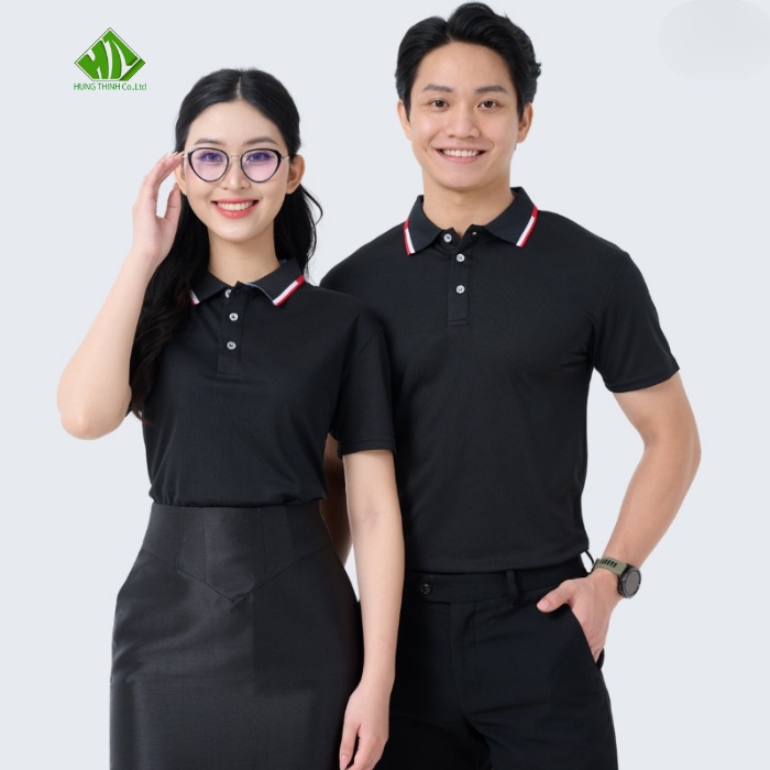 Ao thun dong phuc mau den