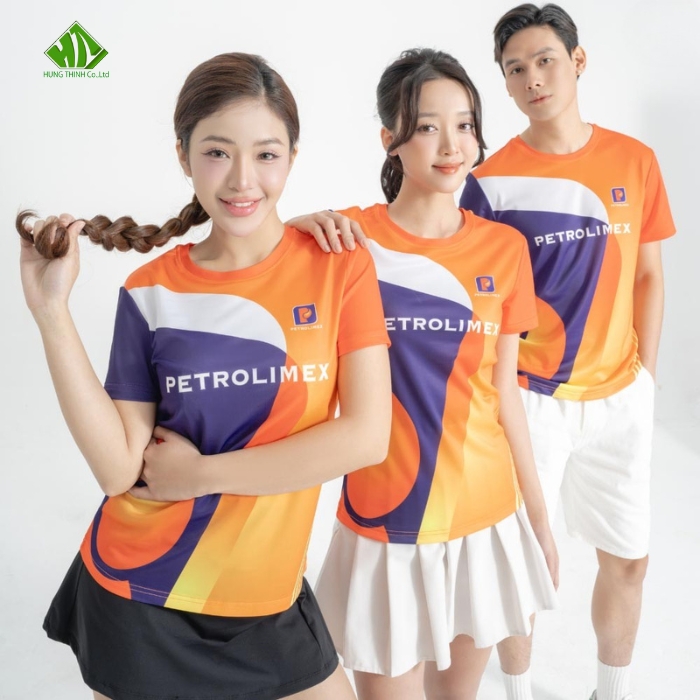 Trang Chủ 159 Ao thun dong phuc quang cao mau cam phoi tim than (2)