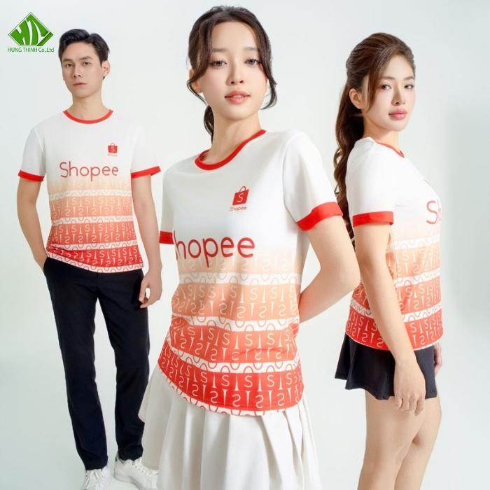 Trang Chủ 161 Ao thun dong phuc quang cao mau cam phoi trang (2)