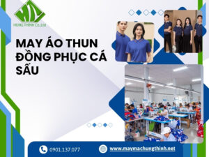 May áo thun đồng phục cá sấu