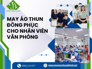 May áo thun đồng phục cho nhân viên văn phòng