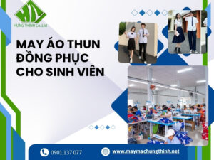 May áo thun đồng phục cho sinh viên