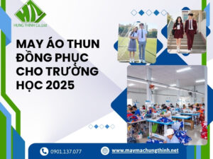 May áo thun đồng phục cho trường học 2025
