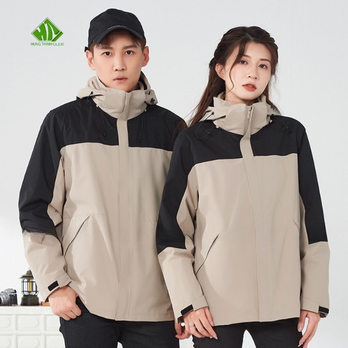 Ao gio dong phuc mau be phoi den