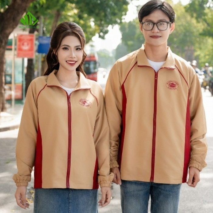 Ao gio dong phuc mau be phoi do do