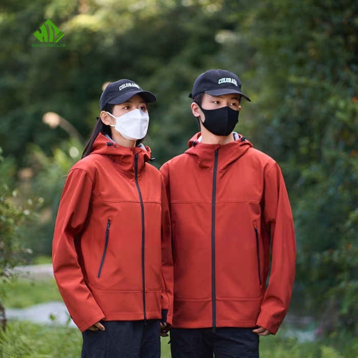 Ao gio dong phuc mau do dat