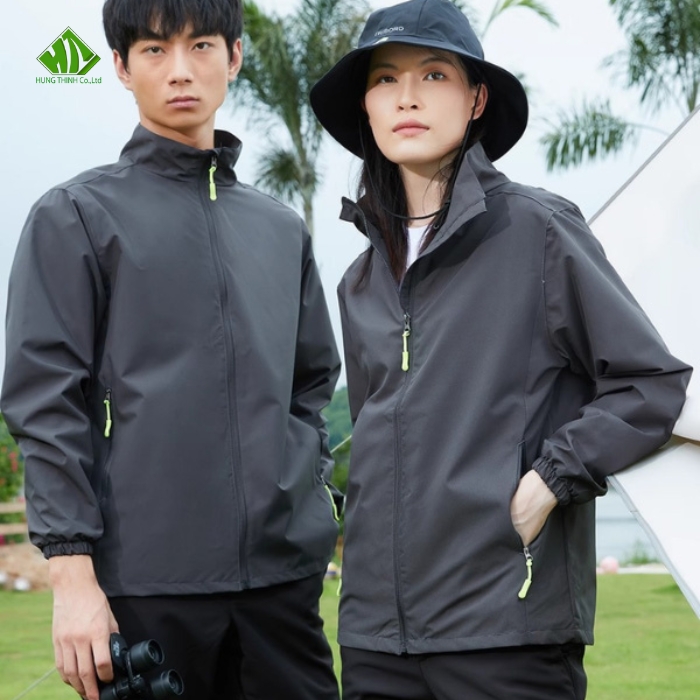 Ao gio dong phuc mau ghi tron