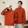 Áo gió đồng phục màu nâu cam 2 Ao gio dong phuc mau nau cam