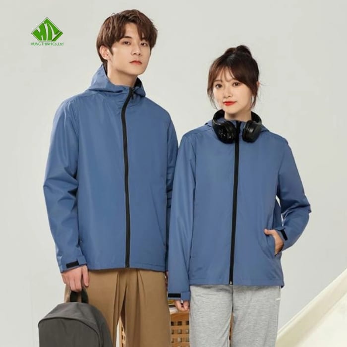 Ao gio dong phuc mau xanh lam