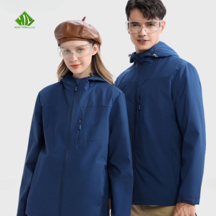 Ao gio dong phuc mau xanh navy