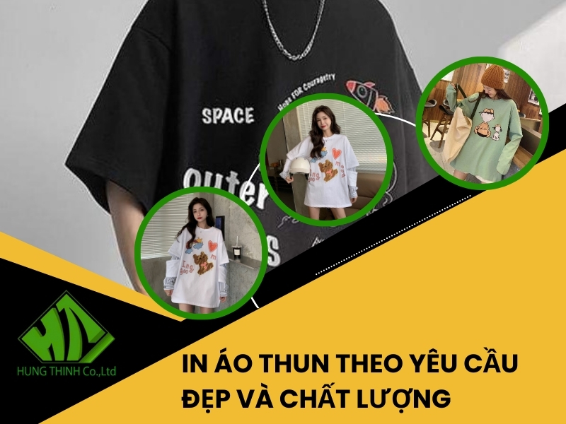 In áo thun theo yêu cầu đẹp và chất lượng
