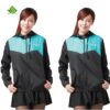 Áo khoác đồng phục màu đen phối xanh ngọc 1 Ao khoac dong phuc 51