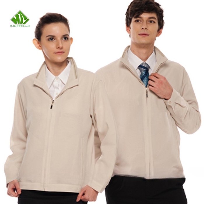 Ao khoac dong phuc mau kem nhat