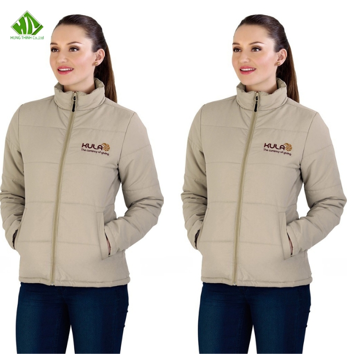 Ao khoac dong phuc mau vang cat